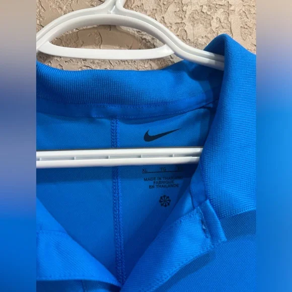 Nike Dri Fit Royal Blue Short Sleeve Polo Size XL - Picture 2 of 3